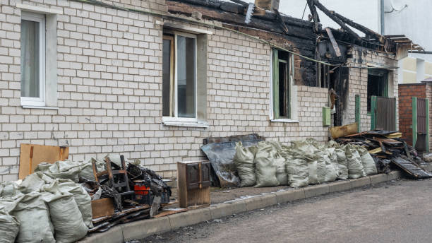 Professional Fire Damage Removal technician working in Rogers, MN
